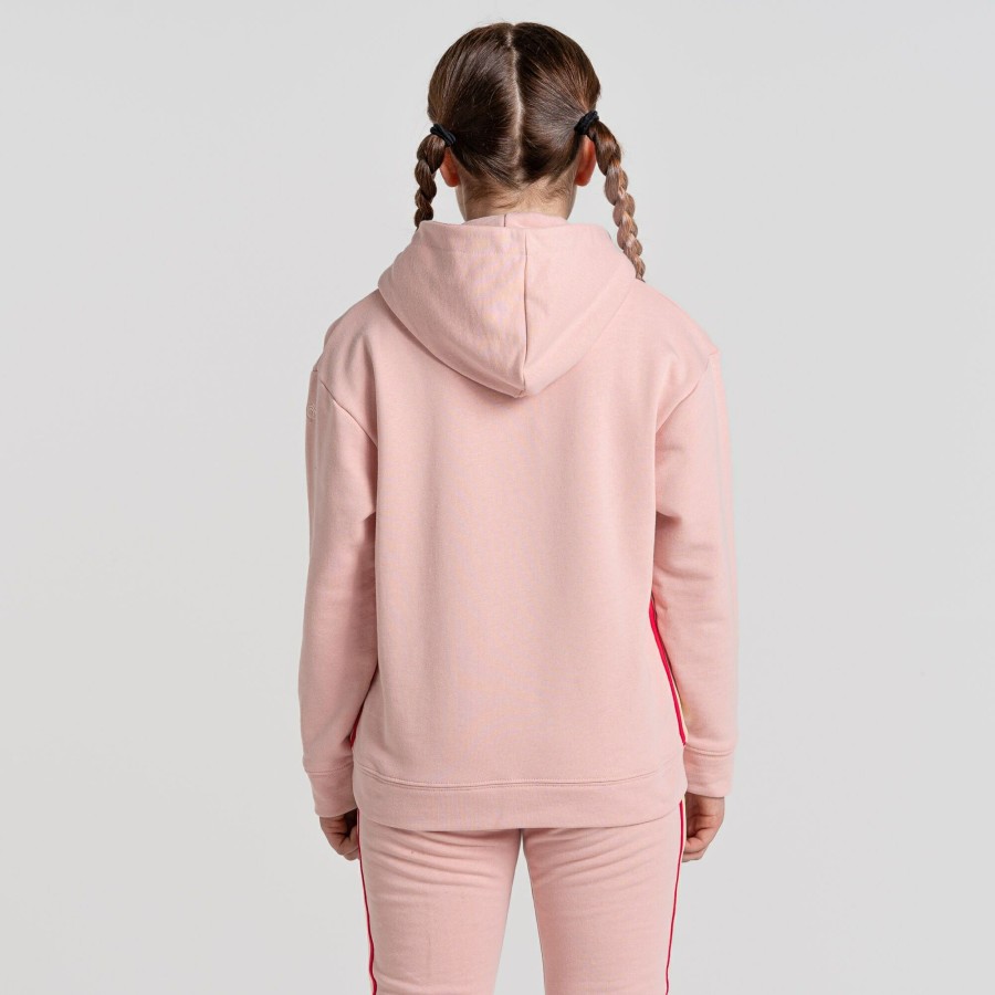 Kids Craghoppers Long Sleeve | Kid'S Nosilife Baylor Hooded Top - Pink Clay