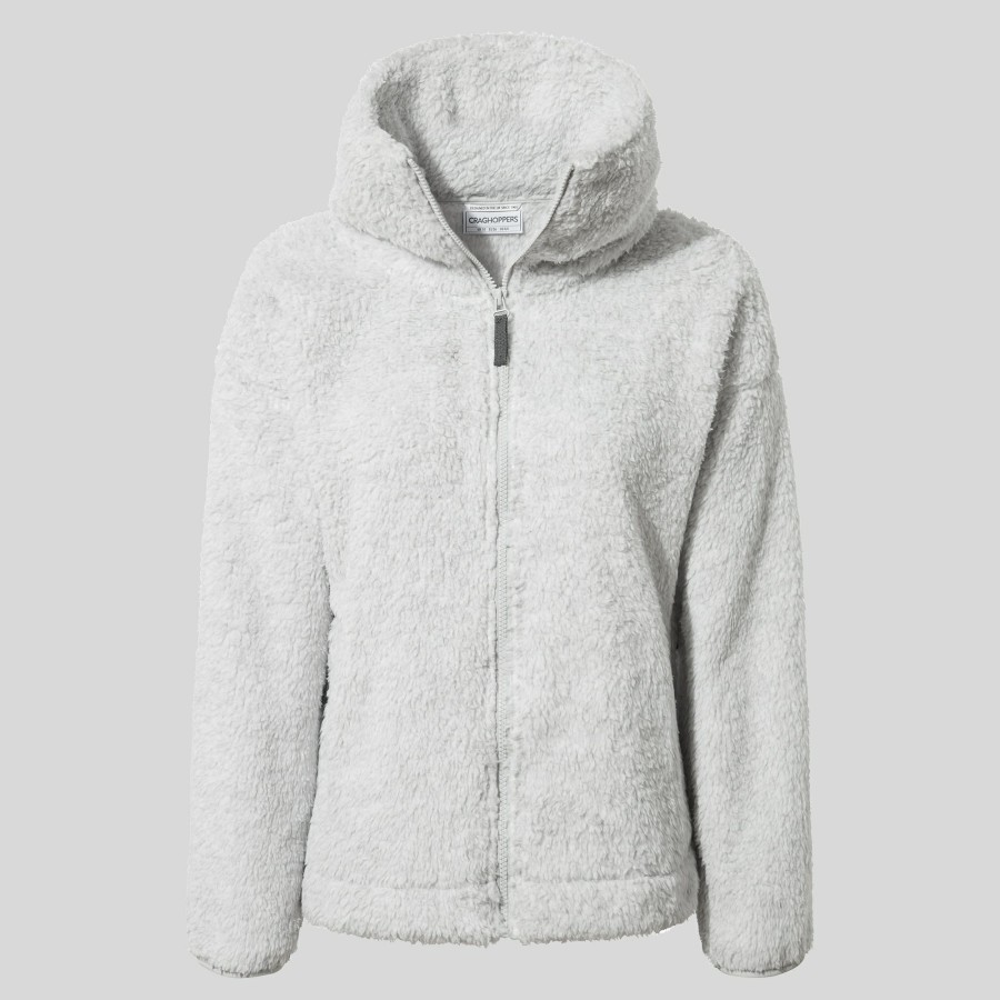 Womens Craghoppers Full Zip Fleece | Women'S Bronagh Full Zip Fleece - Light Grey Marl