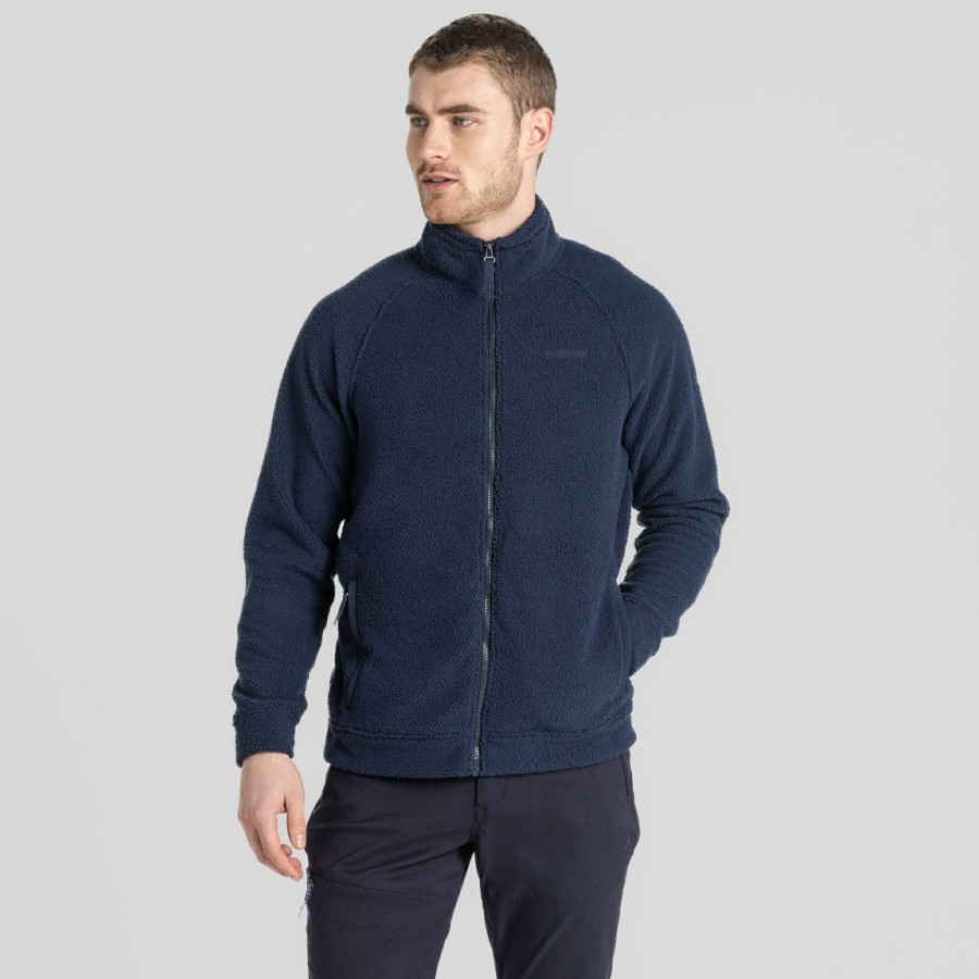 Mens Craghoppers Full Zip Fleece | Men'S Karlton Full Zip Fleece - Blue Navy