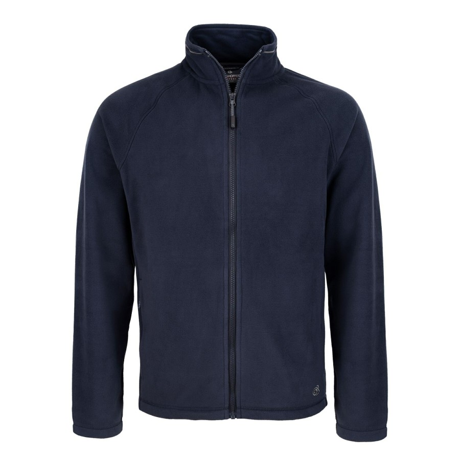 Mens Craghoppers Full Zip Fleece | Men'S Expert Corey 200 Fleece Jacket - Dark Navy