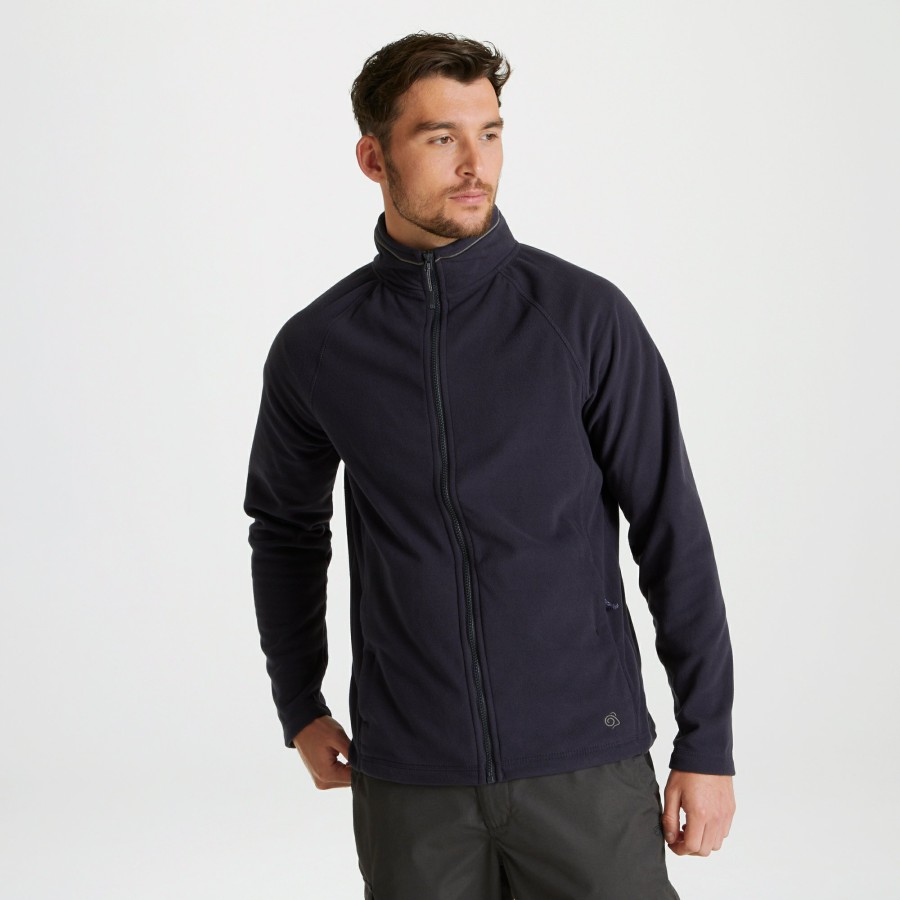 Mens Craghoppers Full Zip Fleece | Men'S Expert Corey 200 Fleece Jacket - Dark Navy