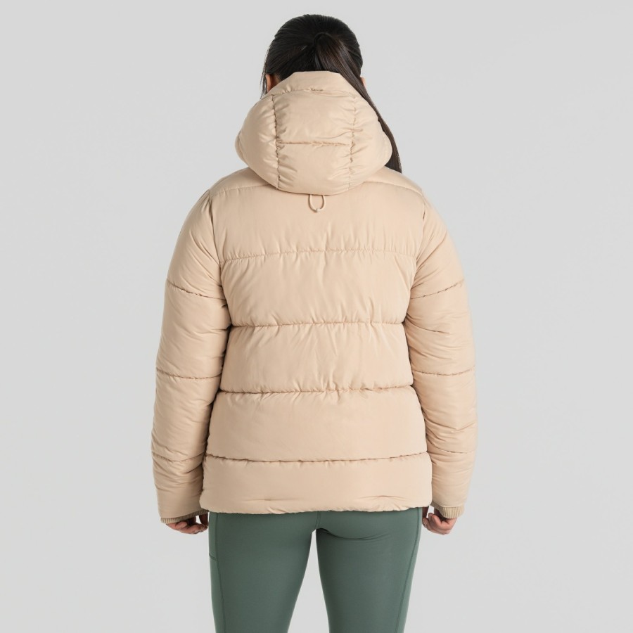 Womens Craghoppers Insulated Jackets | Women'S Orla Hooded Jacket - Linen