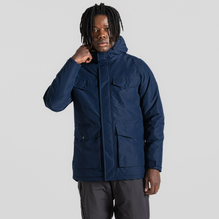 Mens Craghoppers Insulated Jackets | Men'S Darragh Waterproof Jacket - Blue Navy