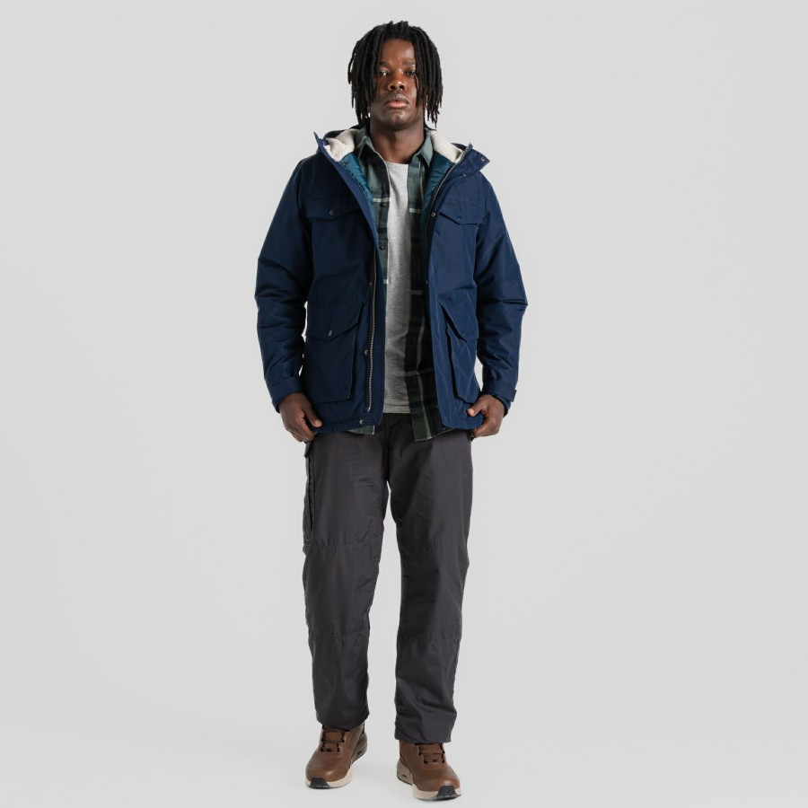 Mens Craghoppers Insulated Jackets | Men'S Darragh Waterproof Jacket - Blue Navy