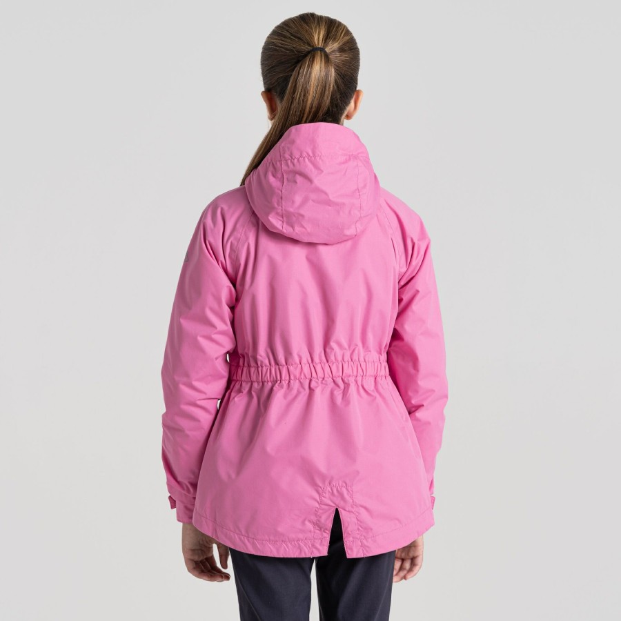 Kids Craghoppers Waterproof Jackets | Kid'S Brittany Waterproof Jacket - Carnation Pink