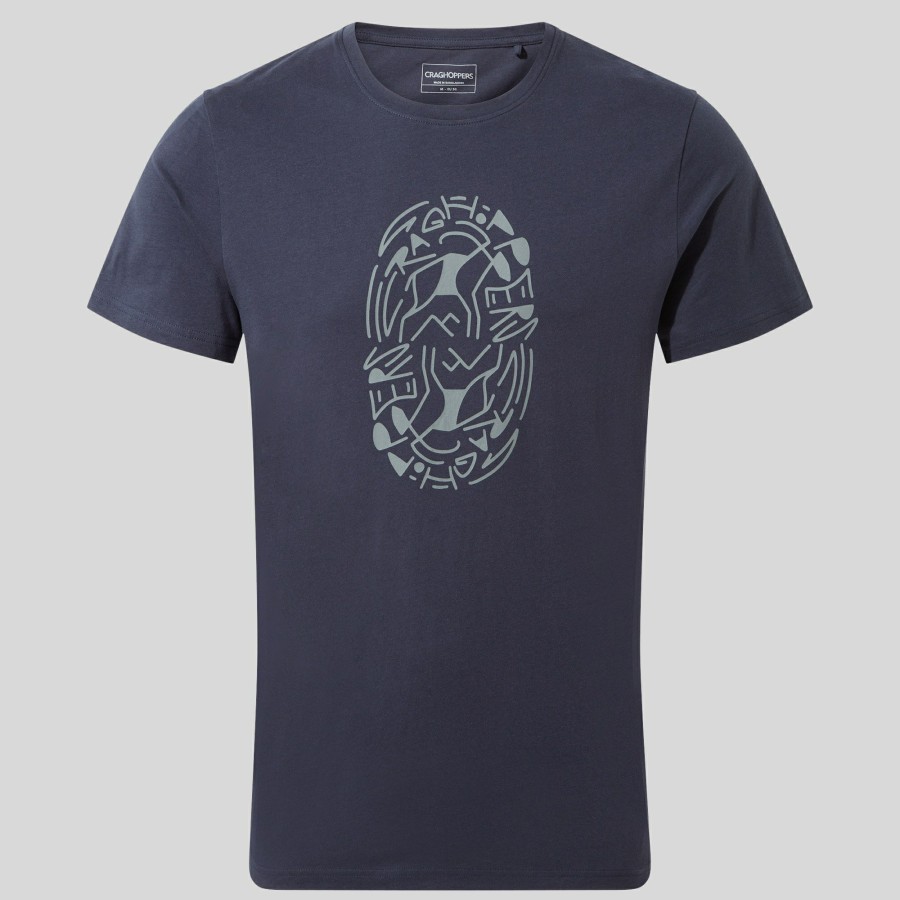 Mens Craghoppers Short Sleeve | Men'S Lucent Short Sleeved T-Shirt - Blue Navy Tribe