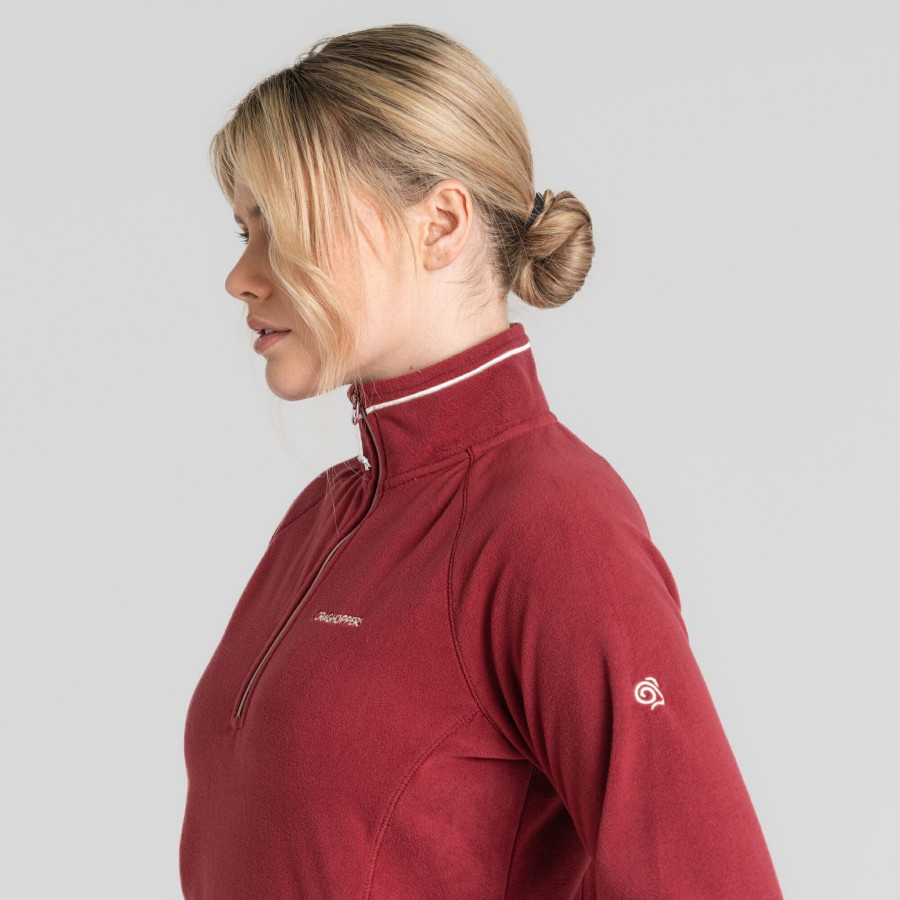 Womens Craghoppers Half Zip Fleece | Women'S Miska Half Zip Fleece - Mulberry Jam