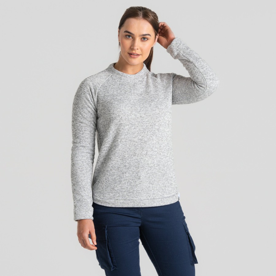 Womens Craghoppers Sweatshirts | Women'S Nessa Overhead - Soft Grey Marl