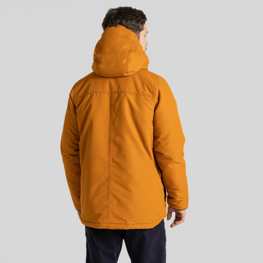 Mens Craghoppers Insulated Jackets | Men'S Howth Waterproof Jacket - Pumpkin Spice