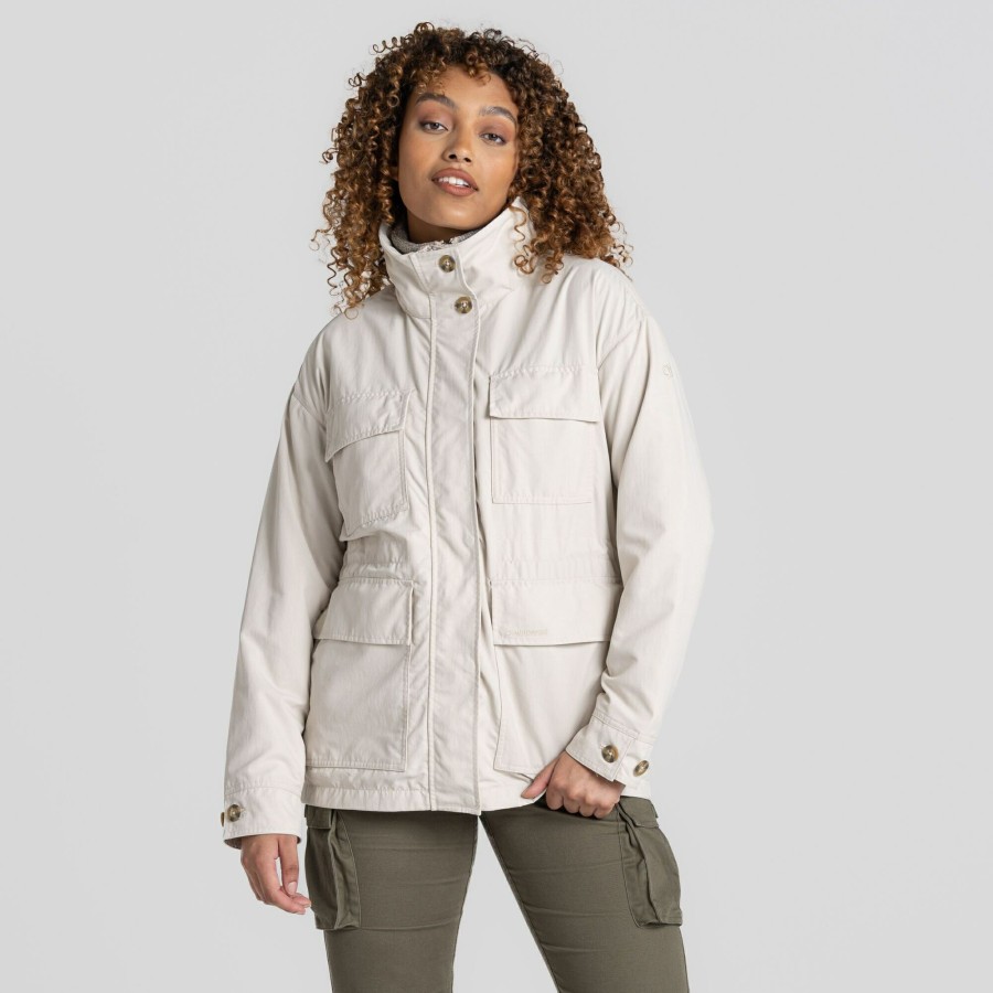 Womens Craghoppers Softshell Jackets | Women'S Nosilife Adventure Jacket - Stone