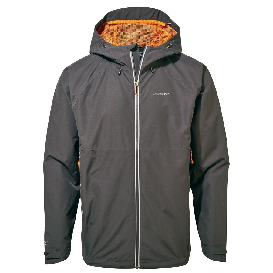 Mens Craghoppers Waterproof Jackets | Men'S Atlas Waterproof Jacket - Black Pepper