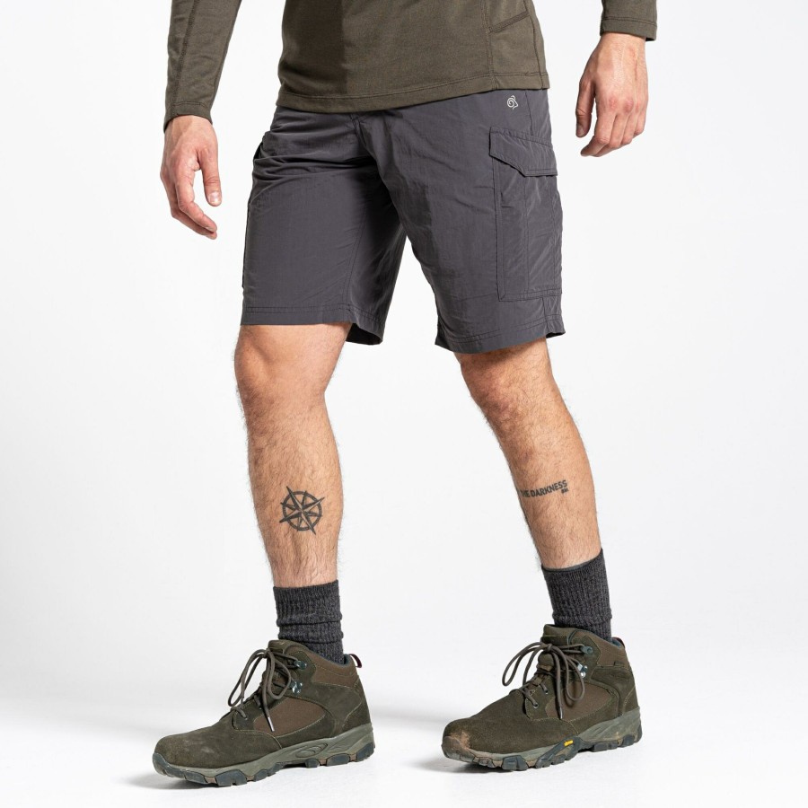 Mens Craghoppers | Men'S Nosilife Cargo Ii Shorts - Black Pepper