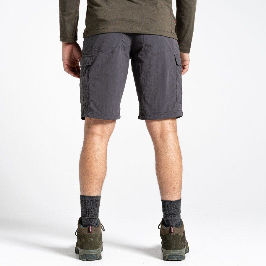 Mens Craghoppers | Men'S Nosilife Cargo Ii Shorts - Black Pepper