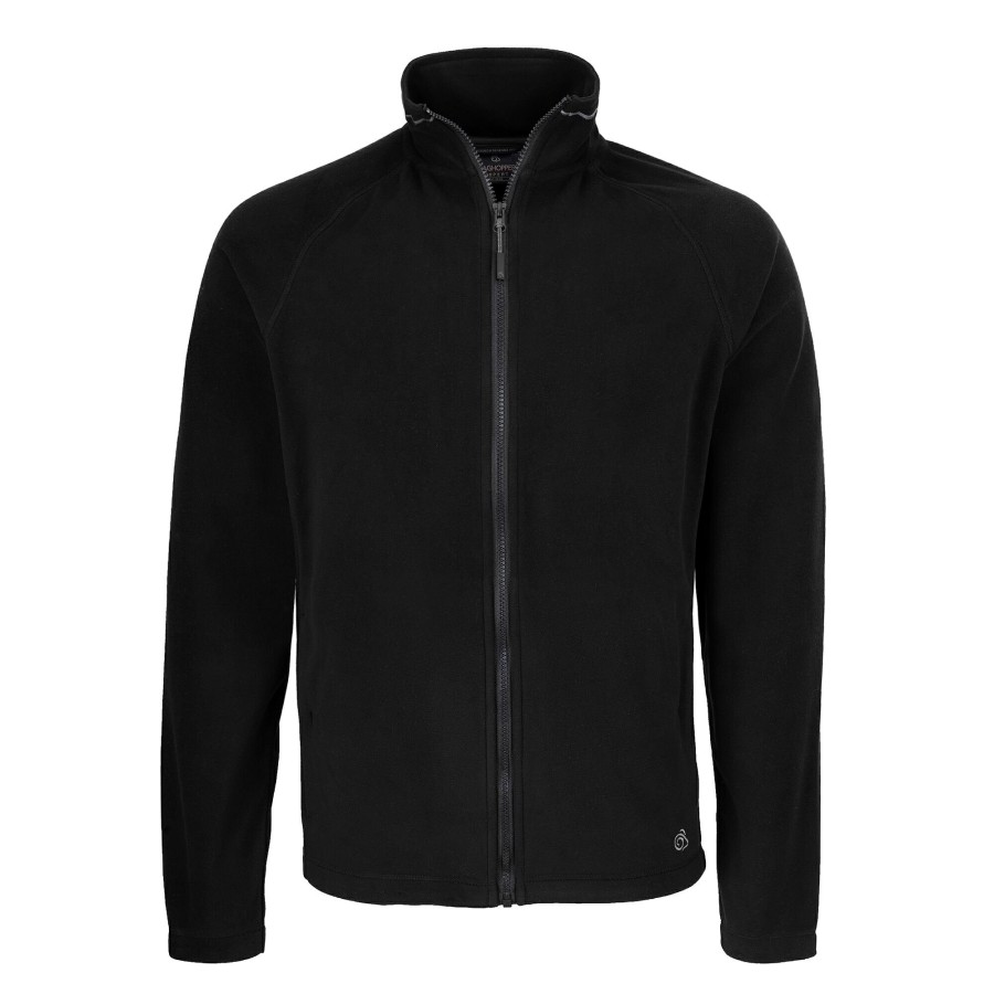 Mens Craghoppers Full Zip Fleece | Men'S Expert Corey 200 Fleece Jacket - Black