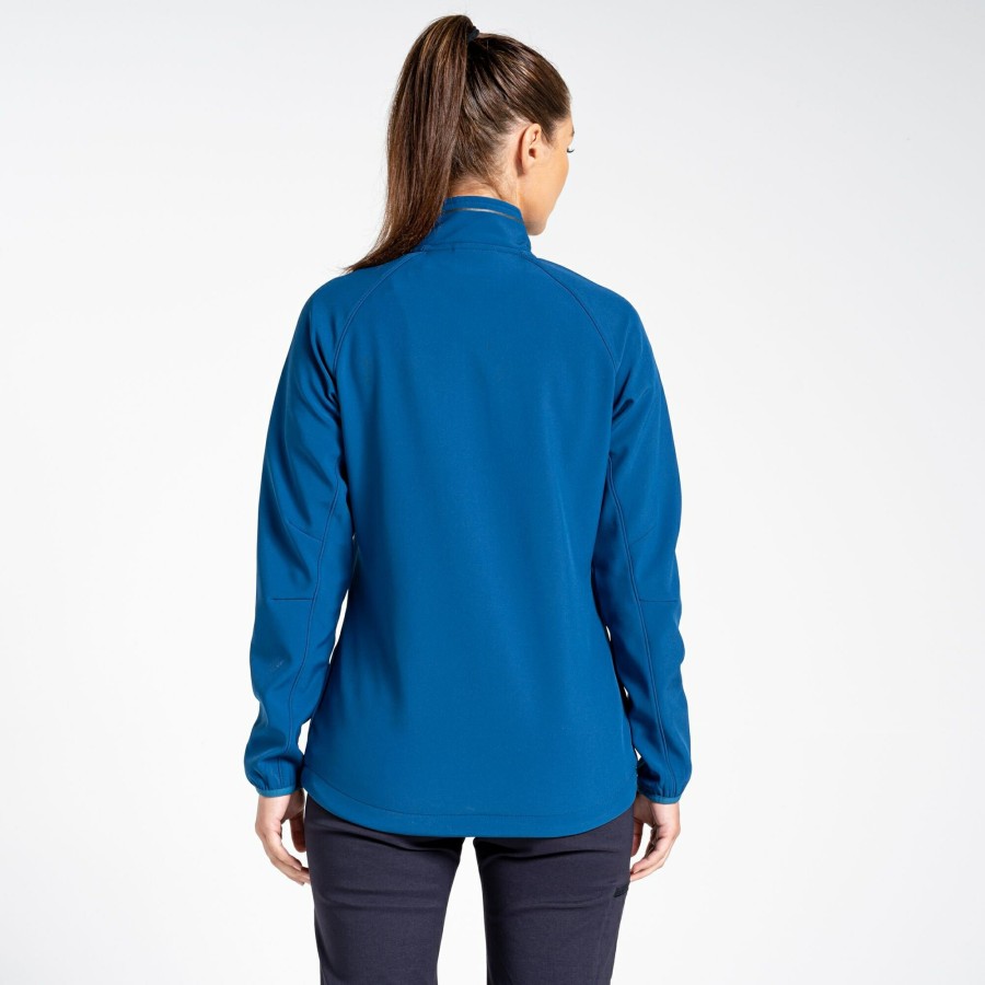 Womens Craghoppers Softshell Jackets | Women'S Expert Basecamp Softshell Jacket - Poseidon Blue