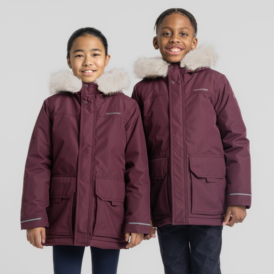 Kids Craghoppers Insulated Jackets | Kid'S Corrib Jacket - Deep Violet