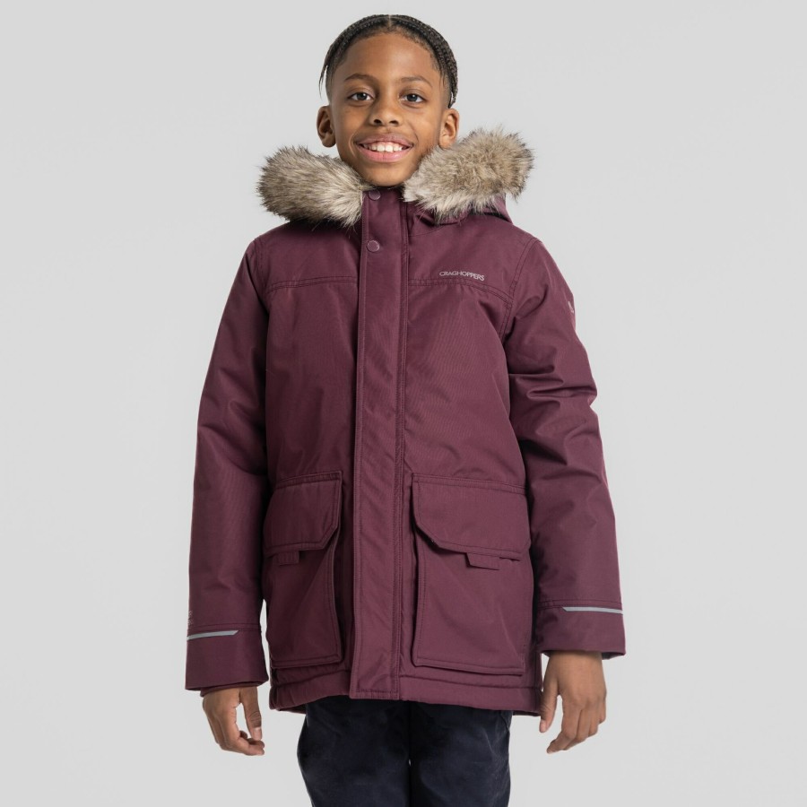 Kids Craghoppers Insulated Jackets | Kid'S Corrib Jacket - Deep Violet