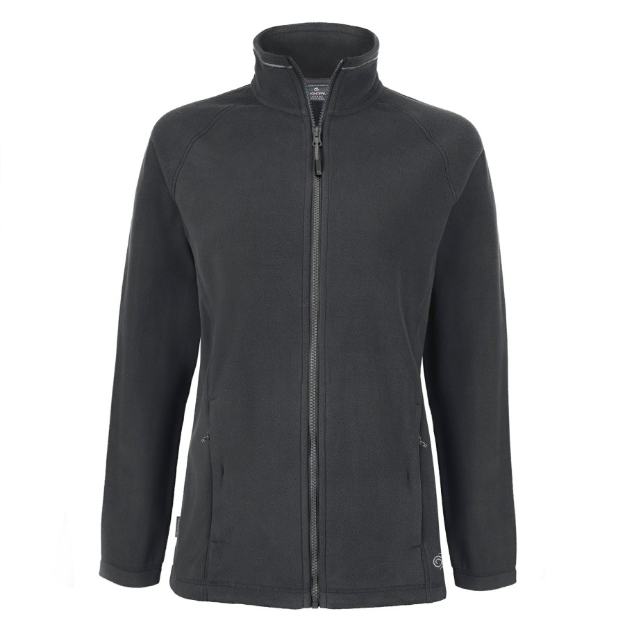 Womens Craghoppers Full Zip Fleece | Women'S Expert Miska 200 Fleece Jacket - Carbon Grey