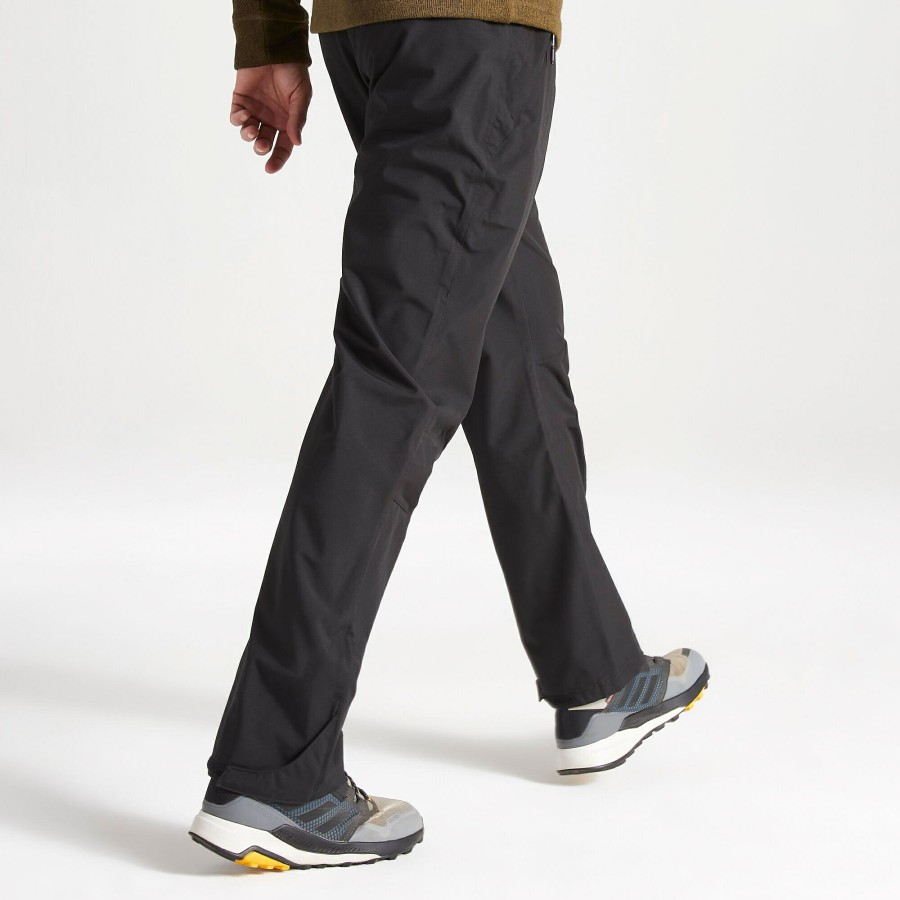 Mens Craghoppers Walking Trousers | Men'S Stefan Ii Waterproof Trousers - Black