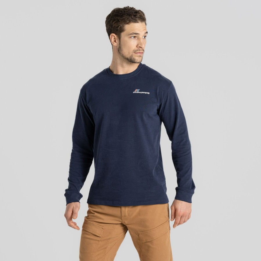 Mens Craghoppers Long Sleeve | Men'S Dillisk Long Sleeved Top - Blue Navy