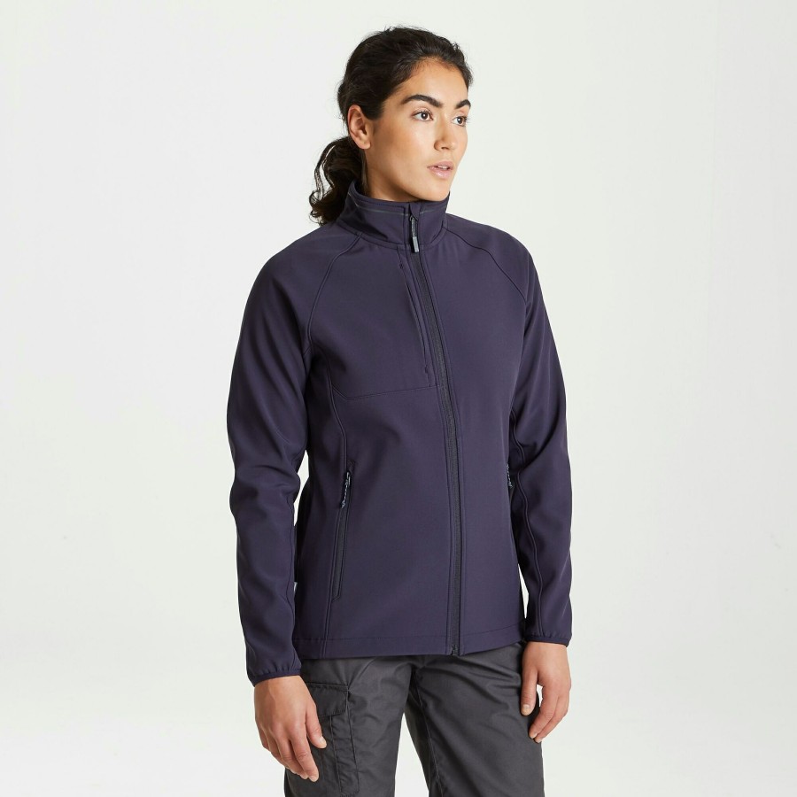 Womens Craghoppers Softshell Jackets | Women'S Expert Basecamp Softshell Jacket - Dark Navy