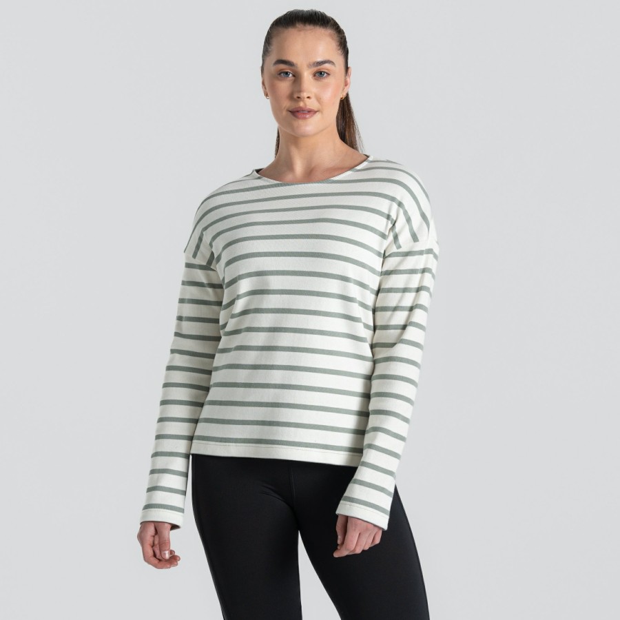 Womens Craghoppers Long Sleeve | Women'S Sinead Long Sleeved Top - Calico / Meadow Haze Stripe