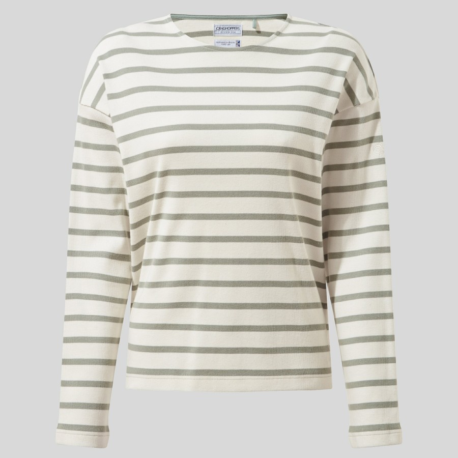 Womens Craghoppers Long Sleeve | Women'S Sinead Long Sleeved Top - Calico / Meadow Haze Stripe