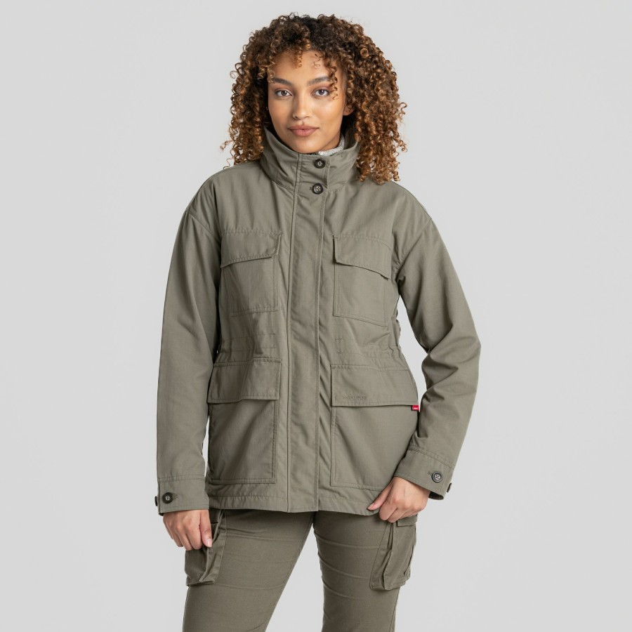 Womens Craghoppers Softshell Jackets | Women'S Nosilife Adventure Jacket - Wild Olive