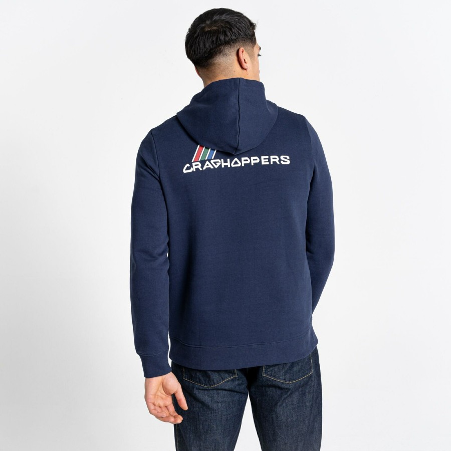 Womens Craghoppers Long Sleeve | Lautner Hooded Top - Blue Navy