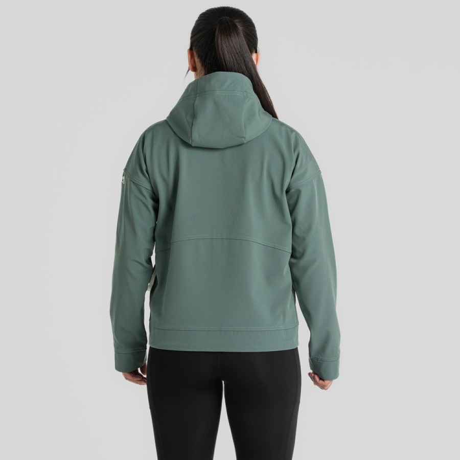 Womens Craghoppers Softshell Jackets | Women'S Tyra Softshell Hooded Jacket - Frosted Pine