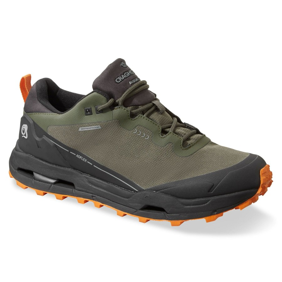 Mens Craghoppers Walking Shoes | Men'S Adflex Low Boots - Mid Khaki/Black