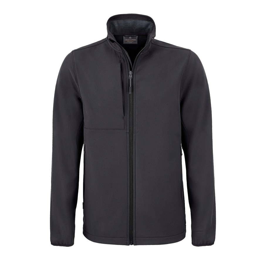 Mens Craghoppers Softshell Jackets | Men'S Expert Basecamp Softshell Jacket - Carbon Grey