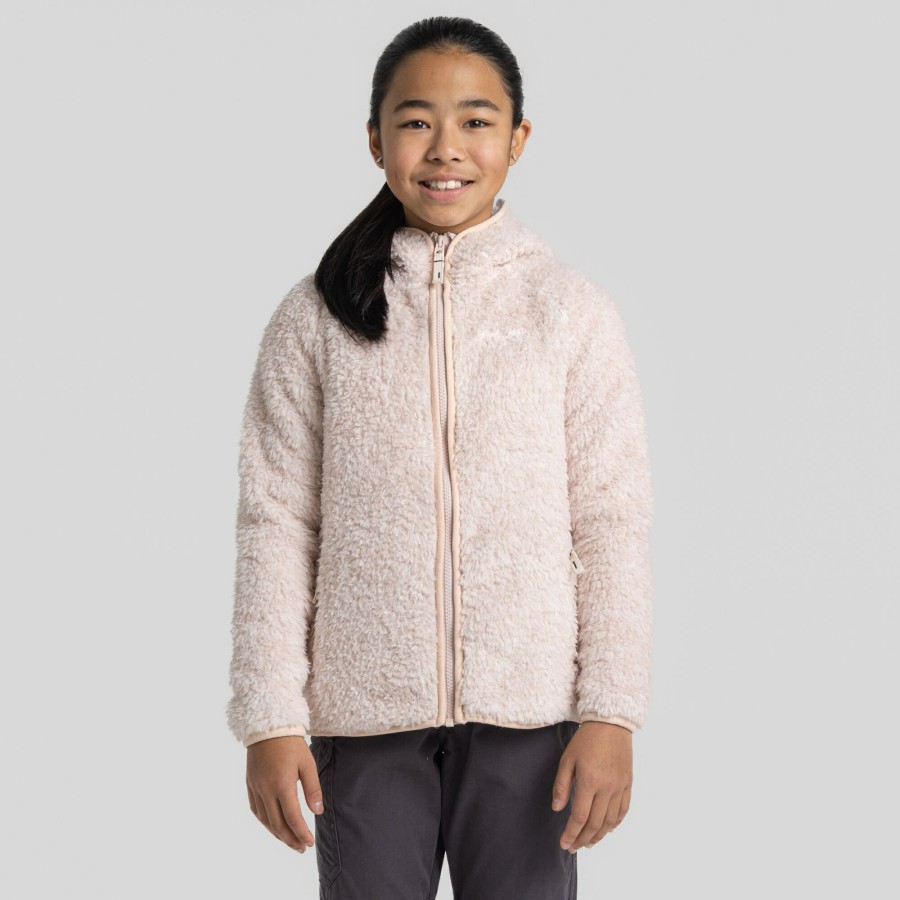 Kids Craghoppers Insulated Jackets | Kid'S Kaito Hooded Jacket - Pink Dusk Marl