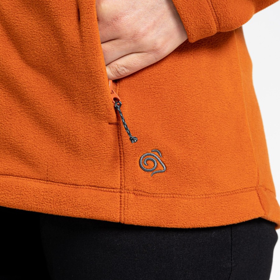 Womens Craghoppers Full Zip Fleece | Women'S Expert Miska 200 Fleece Jacket - Potters Clay