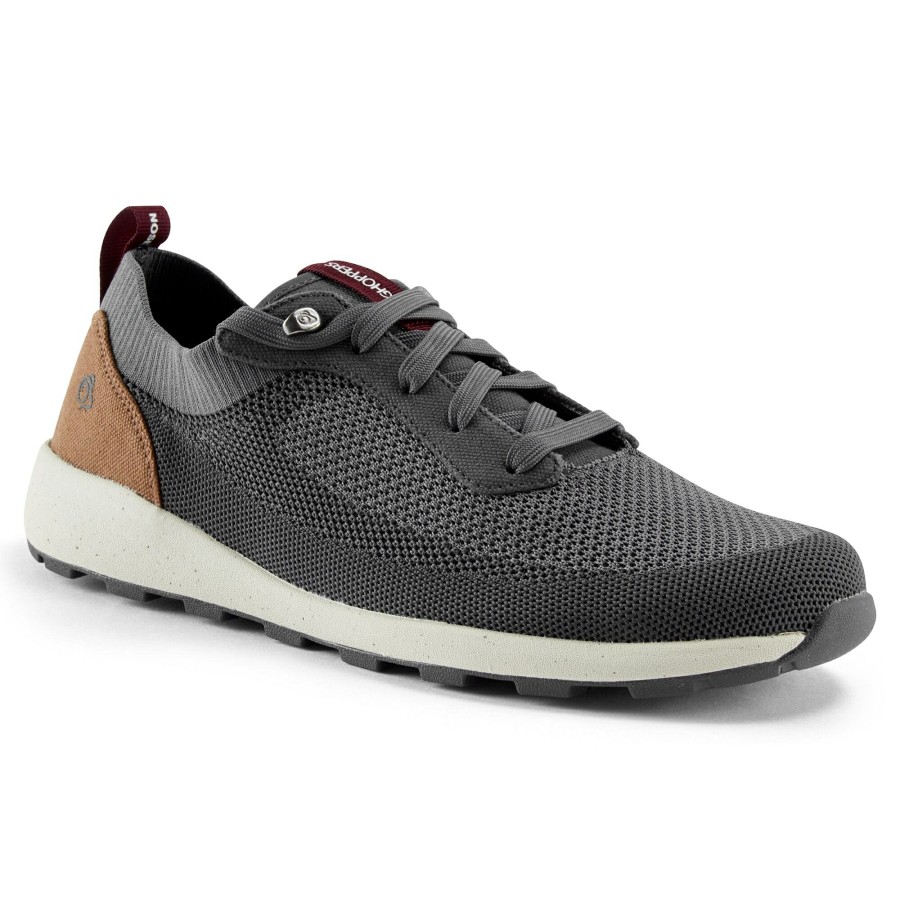 Mens Craghoppers Walking Shoes | Men'S Eco-Lite Low Shoes - Grey / Brown Tan