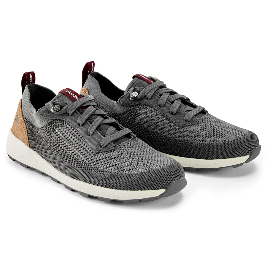 Mens Craghoppers Walking Shoes | Men'S Eco-Lite Low Shoes - Grey / Brown Tan