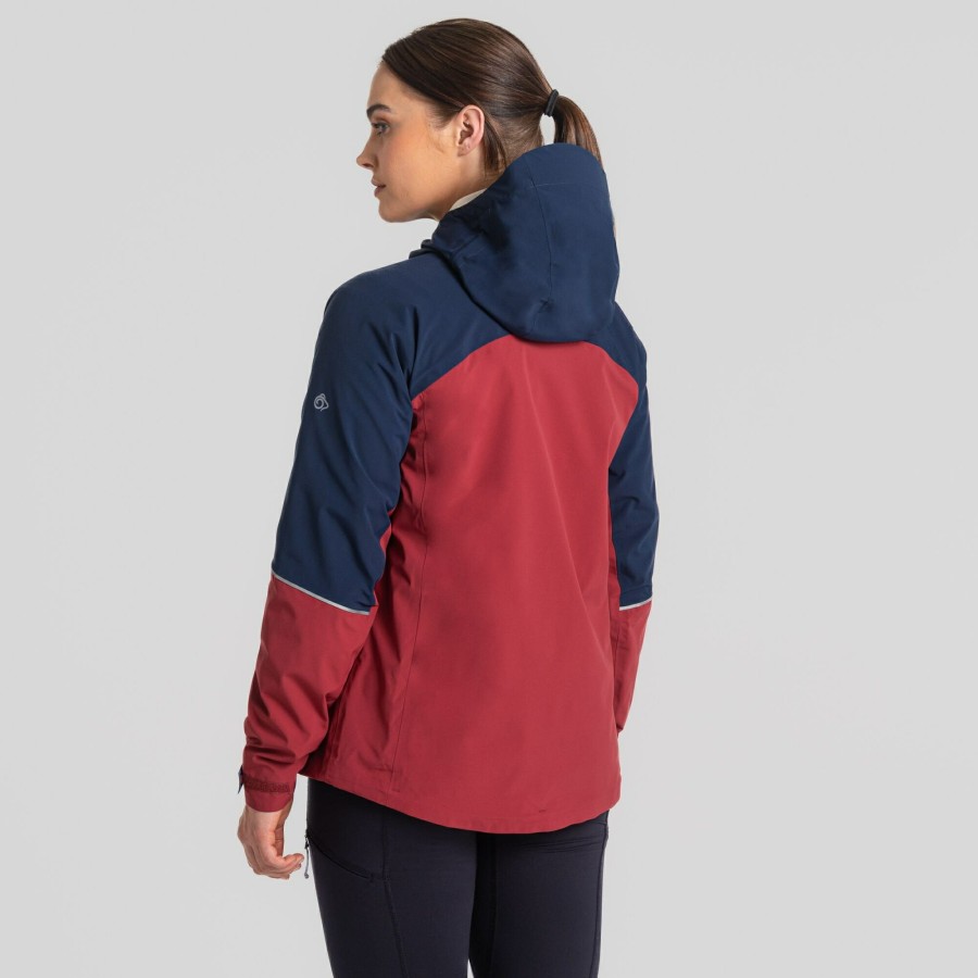 Womens Craghoppers Waterproof Jackets | Women'S Aisling Waterproof Jacket - Mulberry Jam / Blue Navy