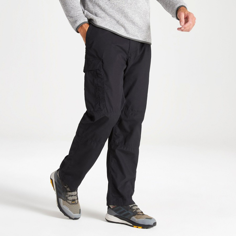 Mens Craghoppers Cargo Trousers | Men'S Kiwi Classic Trousers - Black