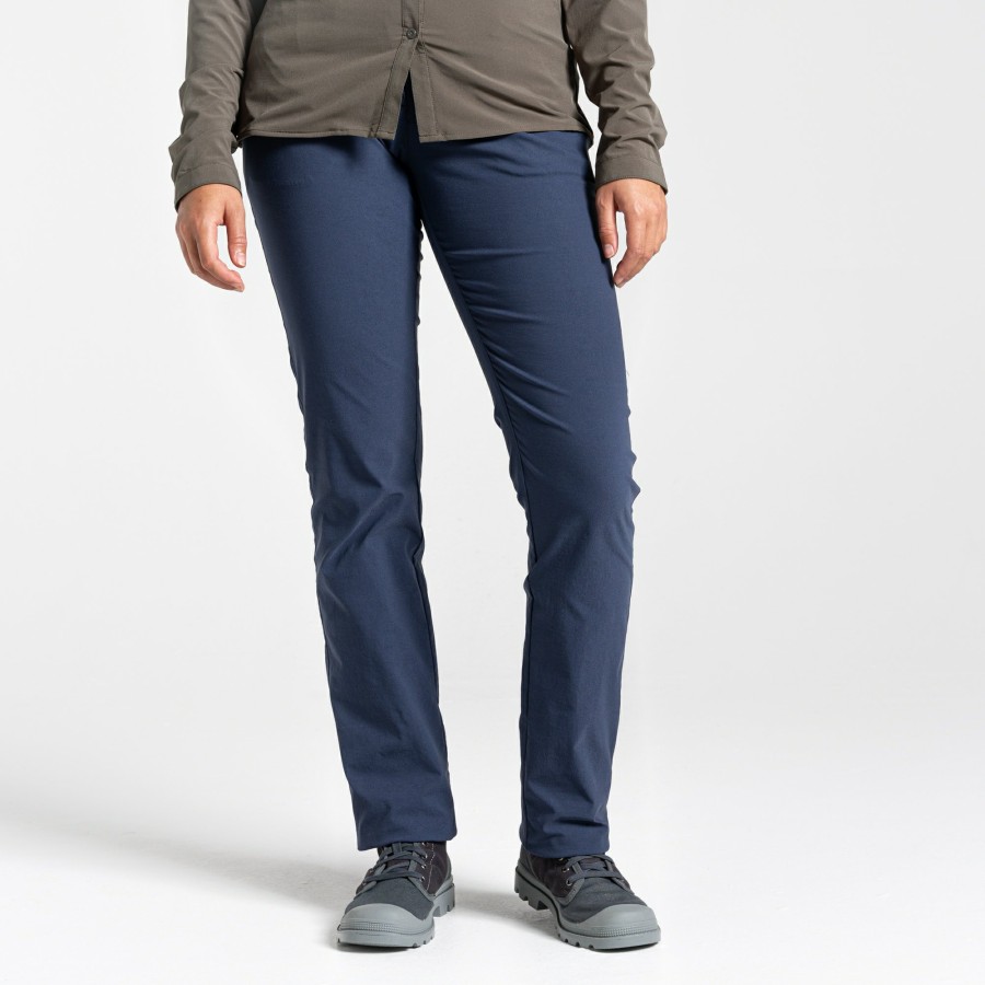 Womens Craghoppers Walking Trousers | Women'S Nosilife Clara Ii Trousers - Soft Navy