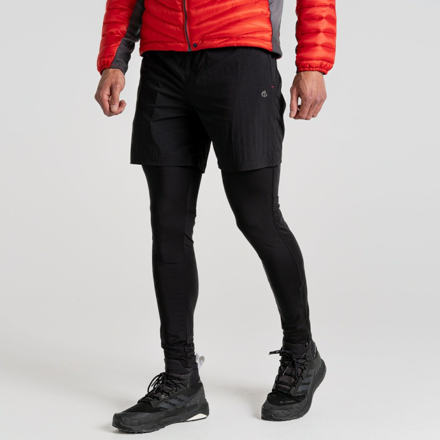 Mens Craghoppers Walking Trousers | Men'S Thermo Leggings - Black