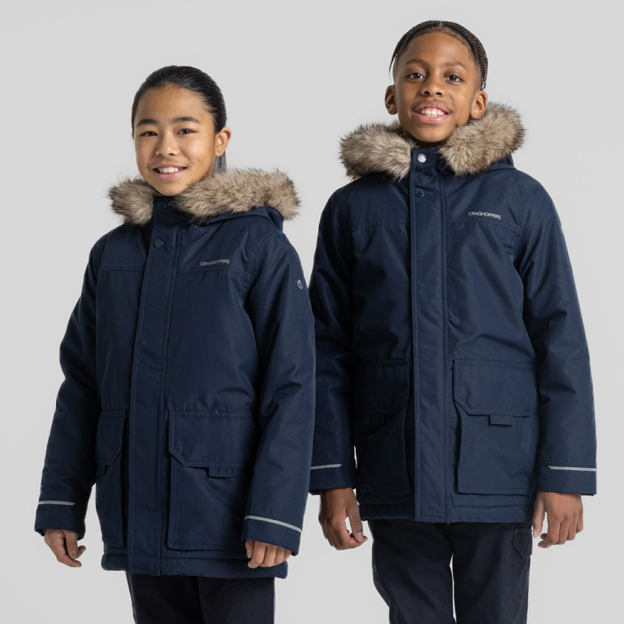 Kids Craghoppers Insulated Jackets | Kid'S Corrib Jacket - Blue Navy