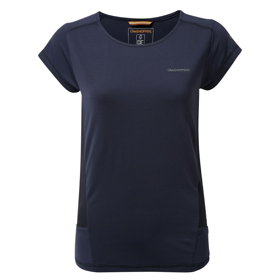 Womens Craghoppers Short Sleeve | Women'S Atmos Short Sleeved T-Shirt - Blue Navy