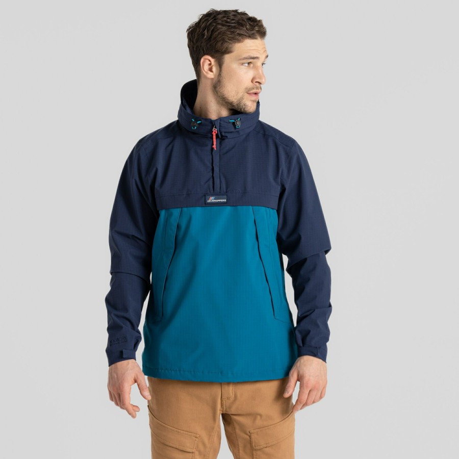 Womens Craghoppers Waterproof Jackets | Anderson Waterproof Cagoule - Blue Navy / Lagoon Blue