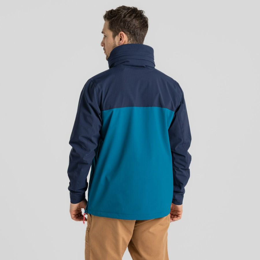 Womens Craghoppers Waterproof Jackets | Anderson Waterproof Cagoule - Blue Navy / Lagoon Blue