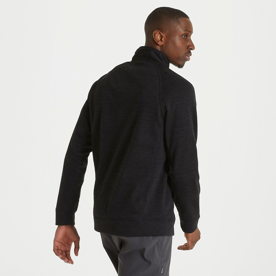 Mens Craghoppers Half Zip Fleece | Men'S Stromer Half Fleece - Black