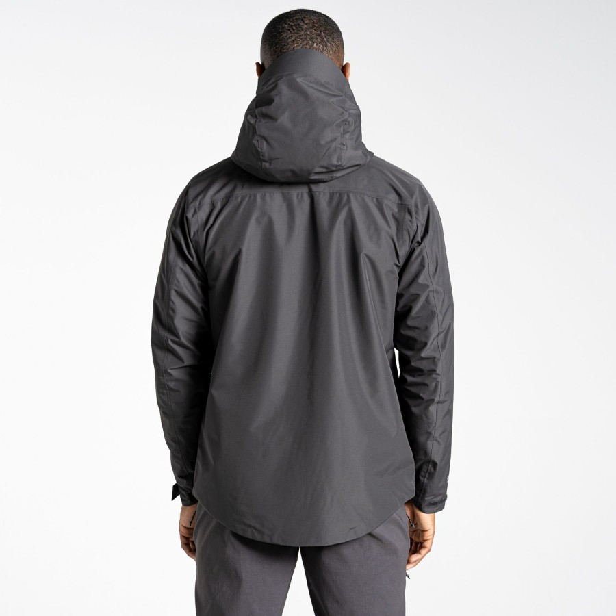 Mens Craghoppers Waterproof Jackets | Men'S Creevey Waterproof Jacket - Black Pepper