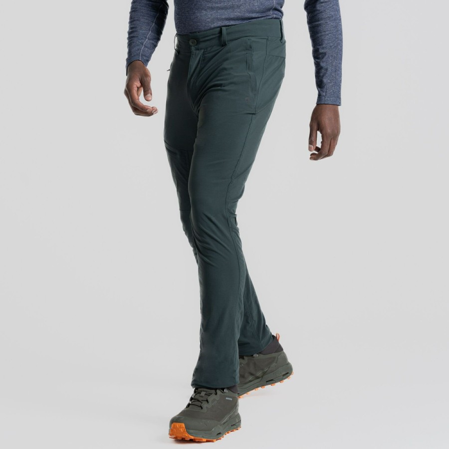 Mens Craghoppers Walking Trousers | Men'S Nosilife Pro Active Trousers - Spruce Green