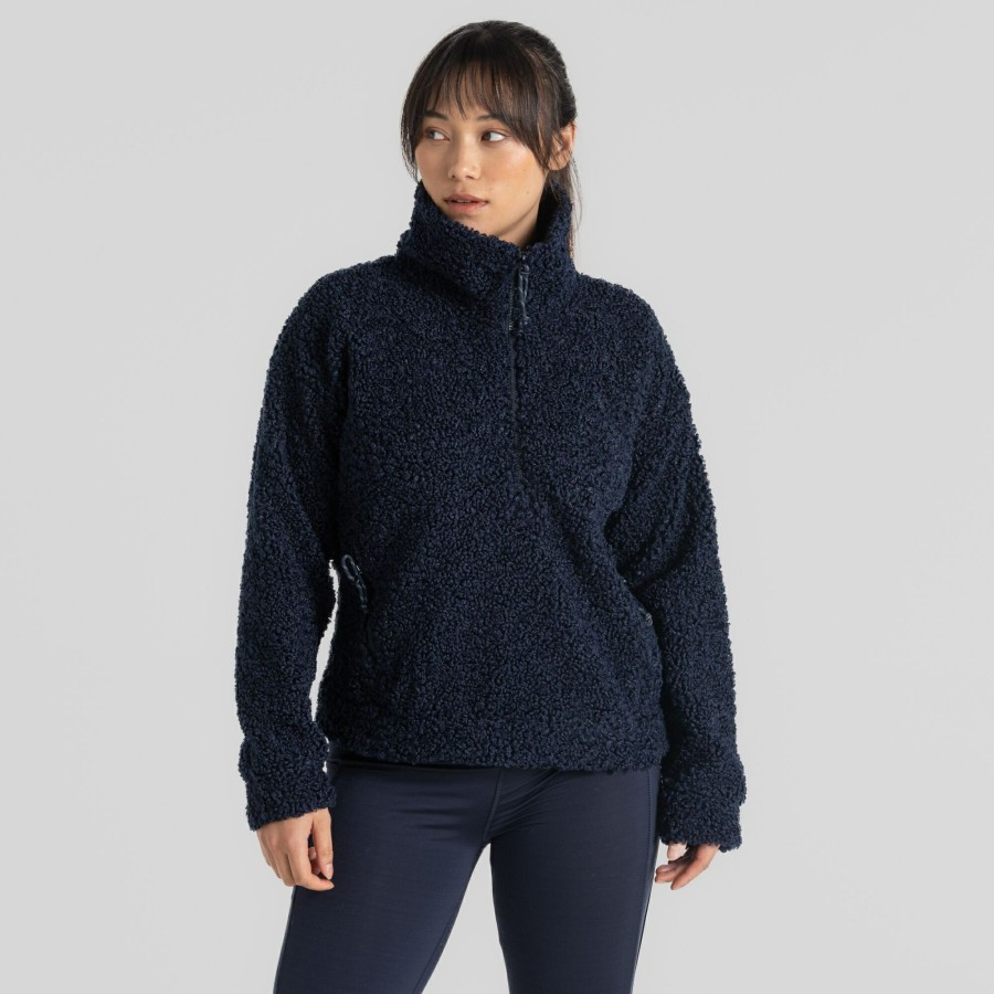 Womens Craghoppers Half Zip Fleece | Women'S Ciara Half Zip Fleece - Blue Navy