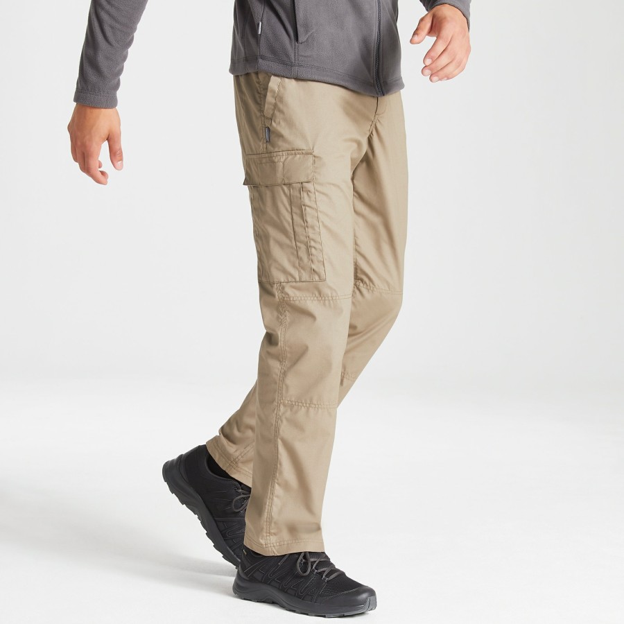 Mens Craghoppers Cargo Trousers | Men'S Expert Kiwi Tailored Trousers - Pebble