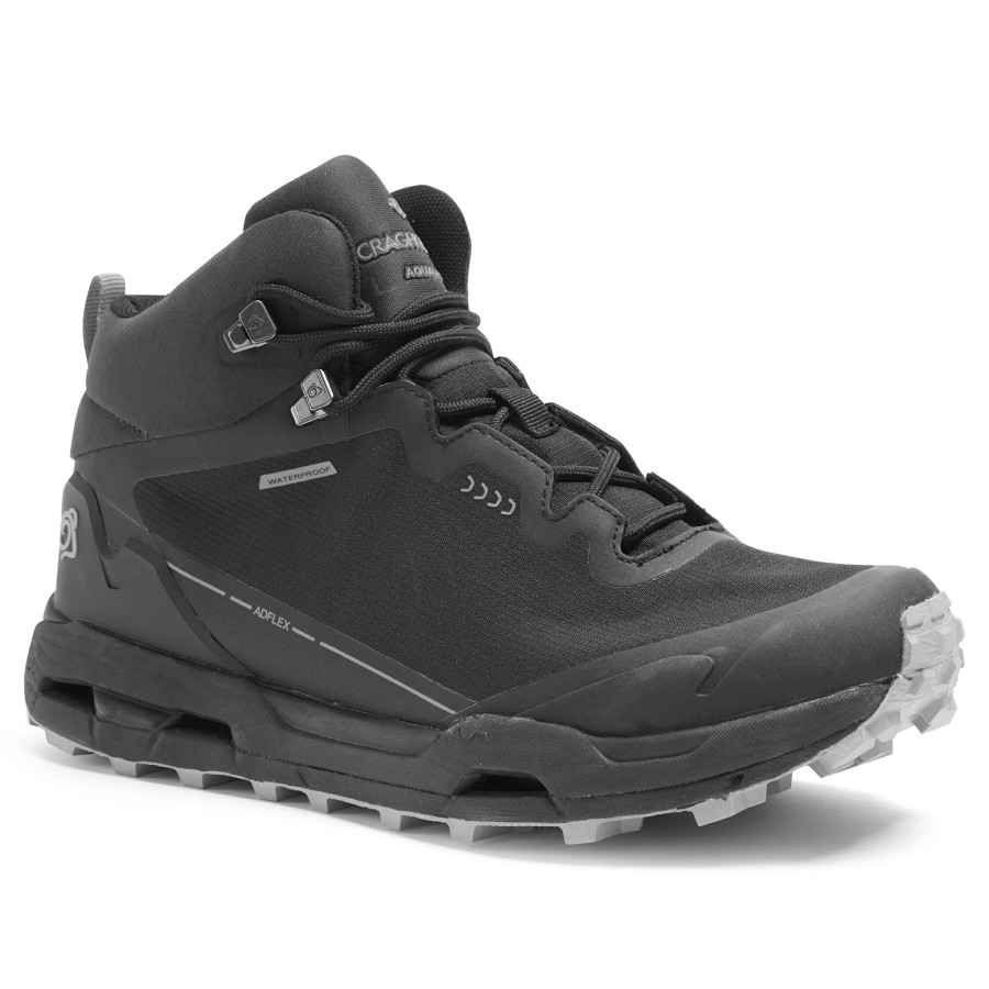 Mens Craghoppers Walking Boots | Men'S Adflex Boots - Black / Cloud Grey